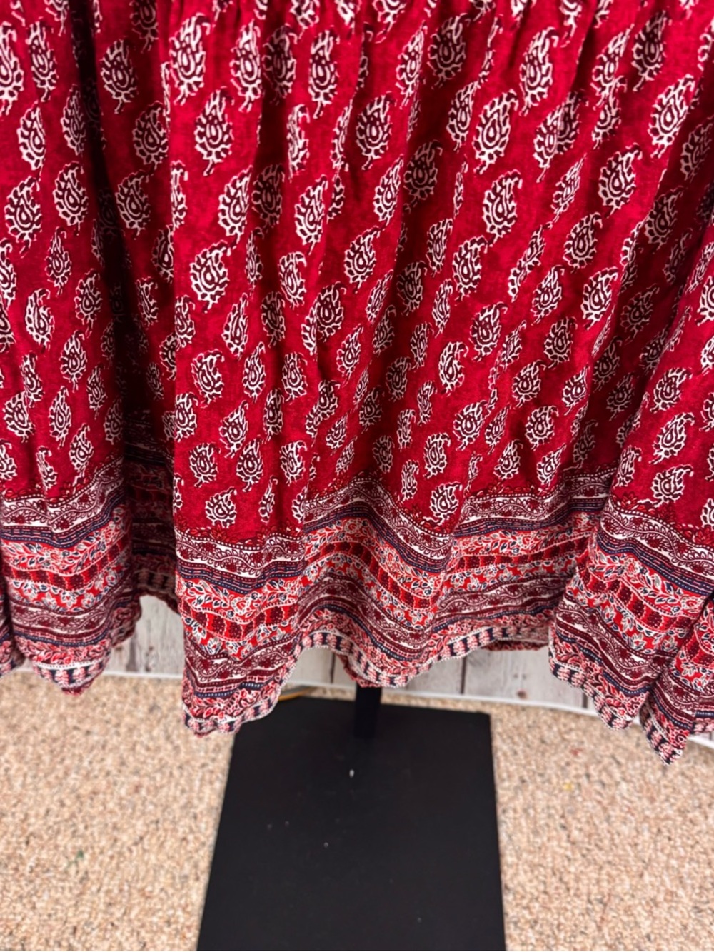 Beachlunchlounge Red Paisley Sleeveless Maxi Sundress Size XL - Picture 3 of 6